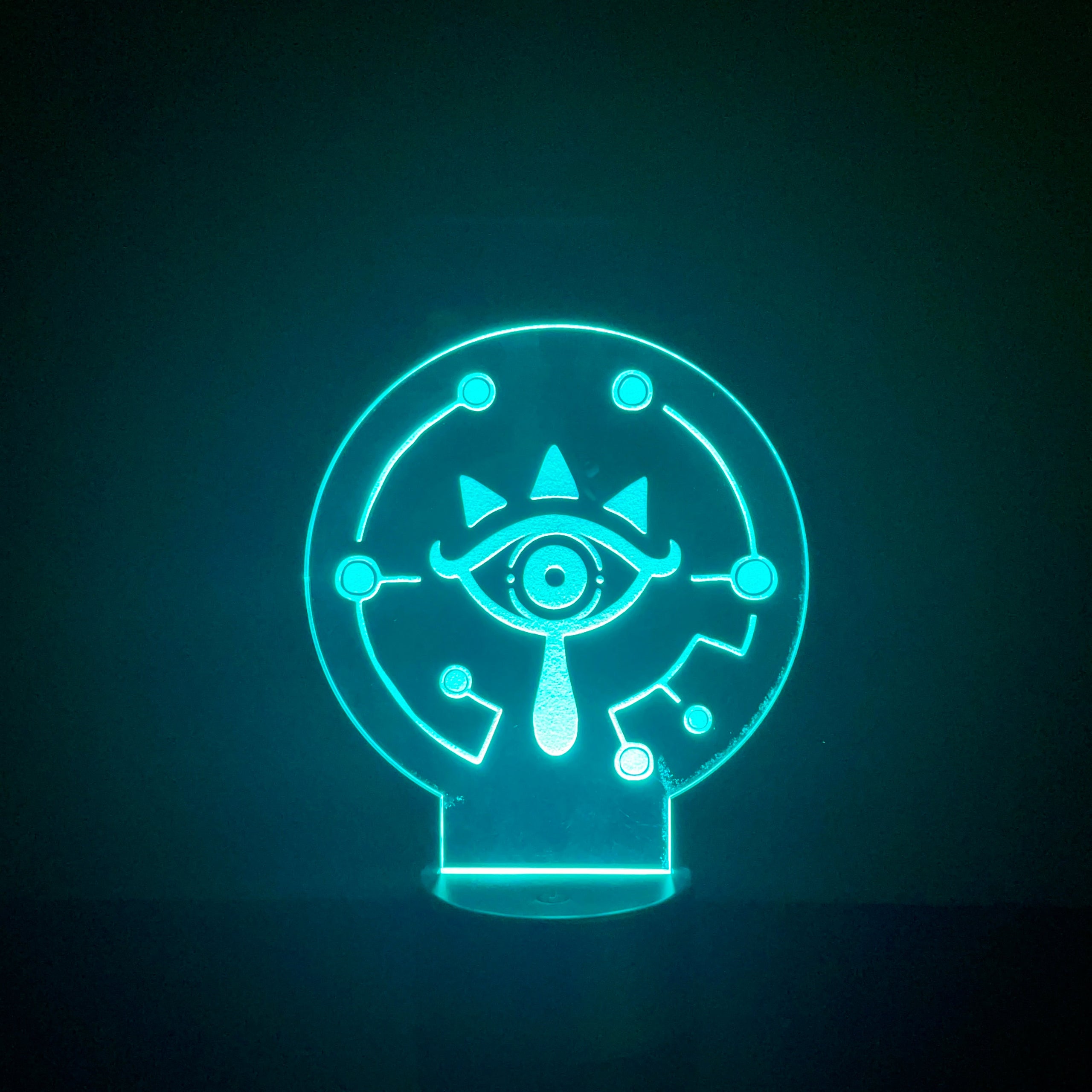 The Legend of Zelda Sheikah 3D Illusion Led Table Lamp 7 Color Change LED  Desk Light Lamp The Legend of Zelda gifts